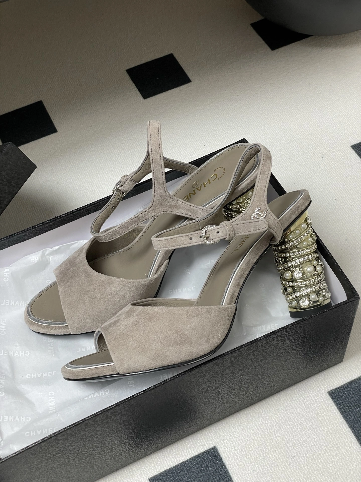 COCO-- 3h1958 G46097 B18550 NAAJY sheepskin Heel height：8.5CM item:E-X158C2040
